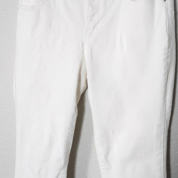 Wax Jean Women’s White Jeans Minimalist Capsule Wardrobe Stretch 3-Button Sz 31 - Picture 5 of 10